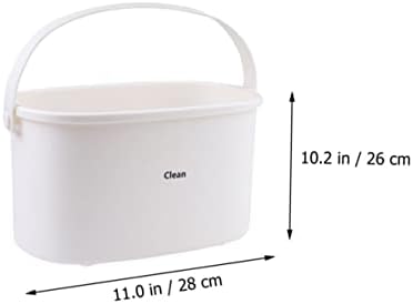 Ciieeo Portable Plastic Shower Basket with Handle 1