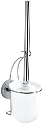 Wenko Vacuum-Loc Wall Toilet Brush Set Silver