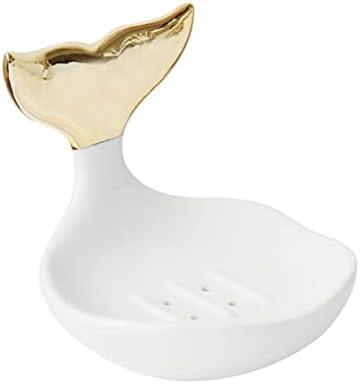 PRETYZOOM Ceramic Soap Holder Modern Ring Organizer