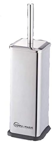 Simpli-Magic Toilet Brush and Holder 2 Pack Stainless Steel