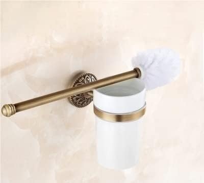 NIUBB Toilet Brush Set with Copper Base and 360 Cleaning Head