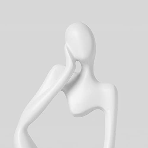 BrownLove 3pcs Decor Abstract Thinker Statues Resin Art Sculptures