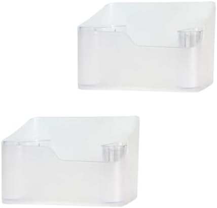 2 Pack Clear Makeup Organizer with 4 Compartments