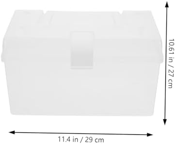 Ipetboom Portable Medicine Cabinet with Transparent Design and Buckle Closure