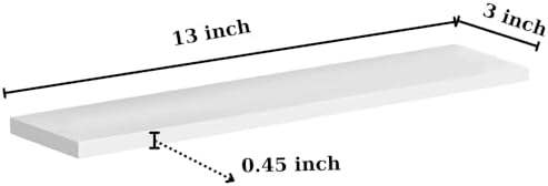 ASIDECOR Medicine Cabinet Replacement Shelves White 13 Inch