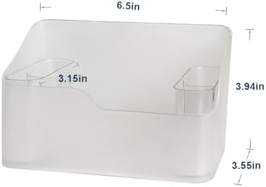 2 Pack Clear Makeup Organizer with 4 Compartments