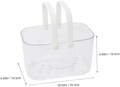 HEALLILY Portable Plastic Shower Basket with Handle
