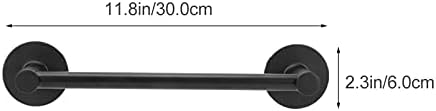 VOSAREA 1Pc Wall Mounted Towel Rack with Punch Design