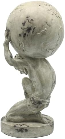Lukitas Atlas Holding Earth Statue Resin 115 Inches