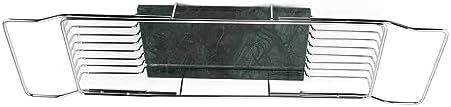 Fafeicy Metal Marble Bathtub Rack - Silver Green