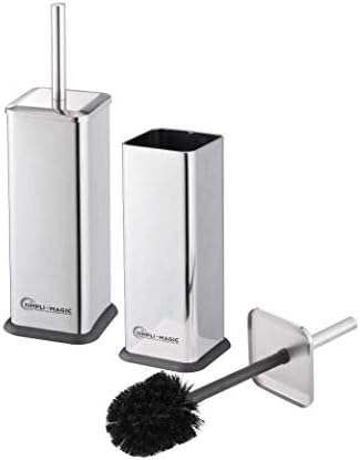 Simpli-Magic Toilet Brush and Holder 2 Pack Stainless Steel