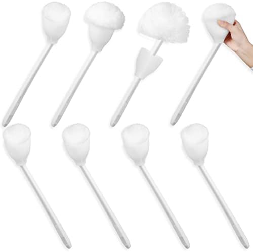 Eaasty 8 Pcs Toilet Bowl Brush with Holder