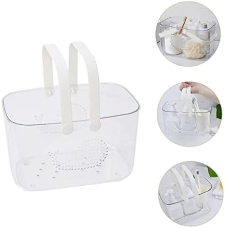 Whale Shaped Plastic Bathroom Basket with Handle