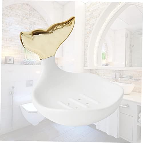 PRETYZOOM Ceramic Soap Holder Modern Ring Organizer