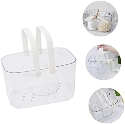 HEALLILY Portable Plastic Shower Basket with Handle