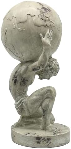 Lukitas Atlas Holding Earth Statue Resin 115 Inches