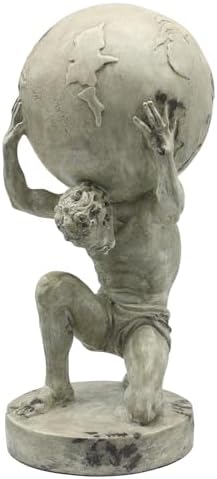 Lukitas Atlas Holding Earth Statue Resin 115 Inches