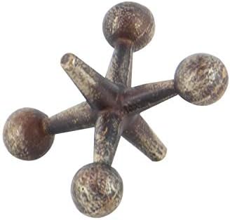 Deco 79 Gold Weathered Metal Statues Set of 3