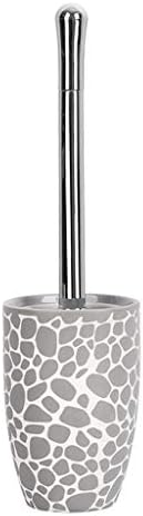 UNNS Ceramic Toilet Brush with Stand and Brush Head Replacement 1