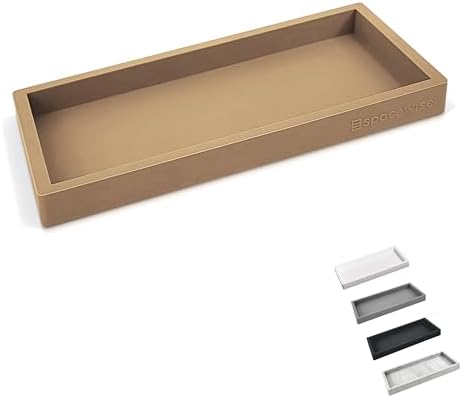 Spacewiser Countertop Vanity Tray - 77 Inch Silicone Holder