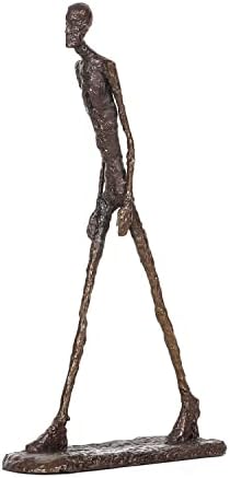 NILEEBUKER Bronze Giacometti Walking Man Statue 10 Inch Home Decor