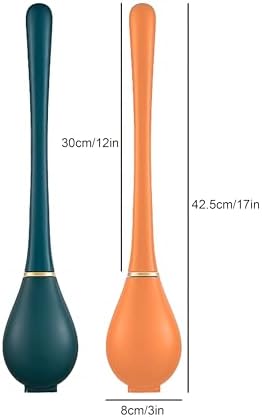 Modern Flexible Silicone Toilet Brush with Holder Set