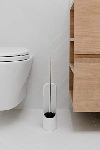 Umbra Touch Toilet Brush with Hideaway Holder - Durable Sleek