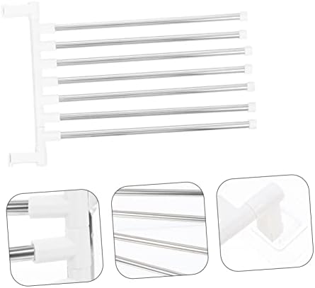 NUOBESTY 1Set Wall Mounted Towel Rack with Stainless Steel Design
