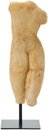 Creative Co-Op Resin Female Figure with Plaster Finish
