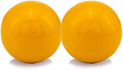 Modern Day Accents 3 Inch Yellow Aluminum Decorative Ball Set