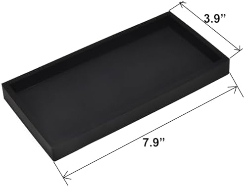 DNC 2PC 79 Inch Silicone Vanity Tray for Bathroom Counter