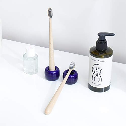Airmoon Mini Ceramics Toothbrush Holder Pack of 2