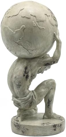 Lukitas Atlas Holding Earth Statue Resin 115 Inches