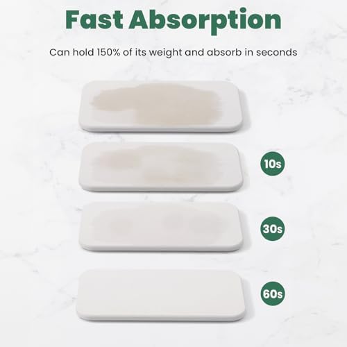 3PCS Diatomaceous Earth Tray for Sink and Bathroom Counter
