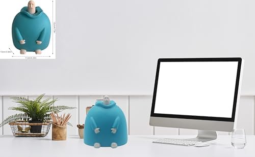 Funny Smiling Middle Finger Statue Desk Decor