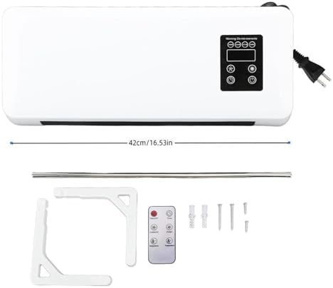 3 in 1 Bathroom Fan Heater with Towel Rack Remote Control