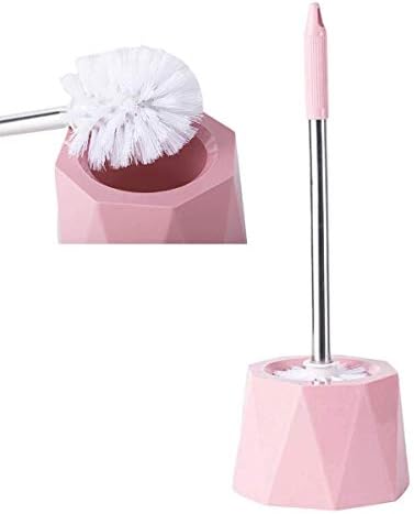 GYDMEG Toilet Brush and Holder with Pink Lines