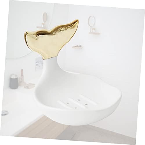 PRETYZOOM Ceramic Soap Holder Modern Ring Organizer