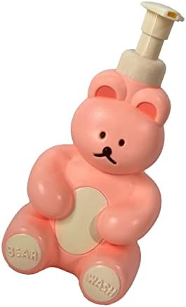Cute Bear Foam Pump Bottle for Kids - Pink
