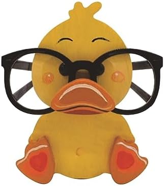 Small Statue Collectible Figurines - Cute Resin Animal Glasses Frame Sculptures for Home Office Decor