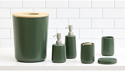 InterDesign iDesign Ceramic Earth Tumbler Cup - Moss