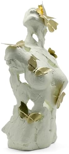 Lukitas Abstract Female Bust with Butterflies Statue 16 Inch Resin