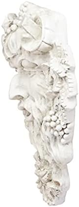 Design Toscano Bacchus Wall Sculpture 12 Inch Tall Cast Stone Resin Antique Finish