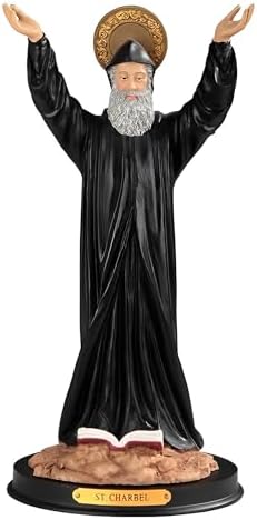 ICE ARMOR 12 H St Charbel Makhlouf Statue Figurine