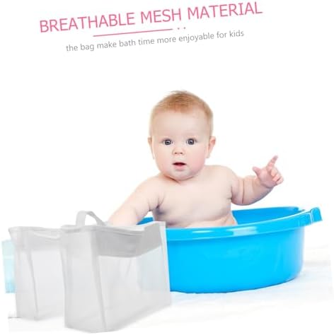 Anneome Bath Toy Storage Bag with Pockets