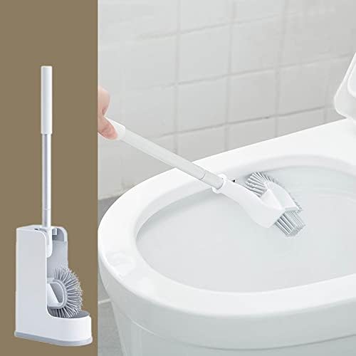 Toilet Brush Set with 360 Cleaning for Easy Bathroom Use