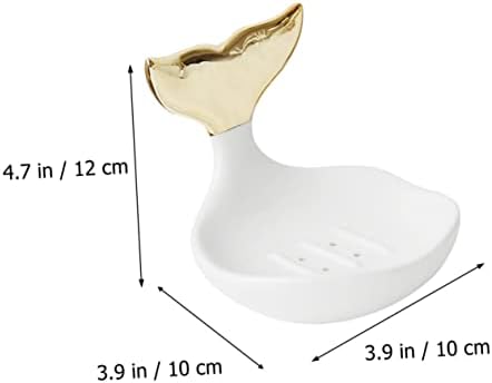 PRETYZOOM Ceramic Soap Holder Modern Ring Organizer