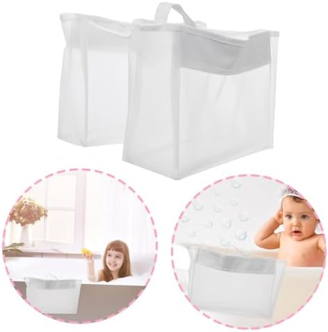 Anneome Bath Toy Storage Bag with Pockets