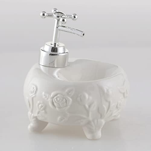 Farmhouse Ceramic Soap Dispenser 350Ml 118Oz Countertop Pump
