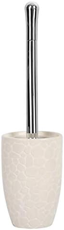 UNNS Ceramic Toilet Brush with Stand and Brush Head Replacement 1